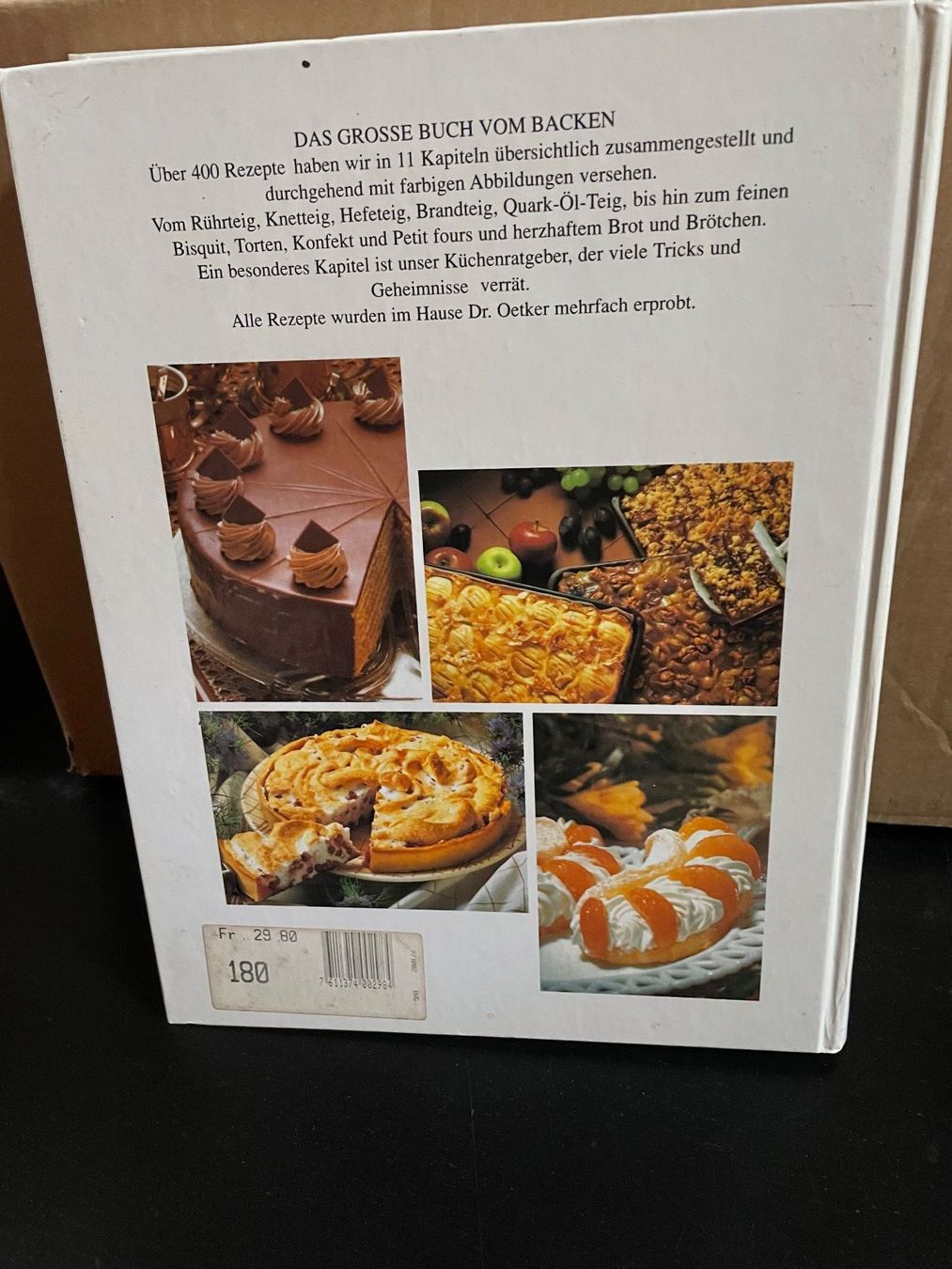 Libri: DR.Oetker DAS GROSSE BUCH VOM Backen – Usato da Winkel venduto da Kade50 1