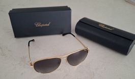 Sonnenbrille Chopard Pilotenbrille goldfarben "neu"