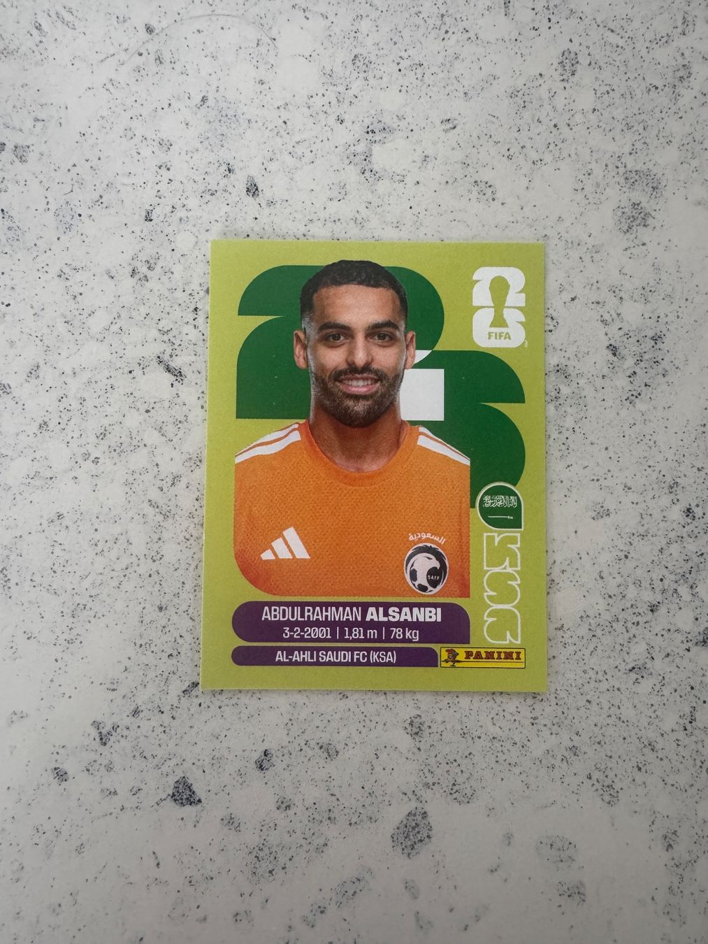 Panini Carte collezionabili: Abdulrahman Alsanbi – Usato da Volketswil venduto da Stf801210