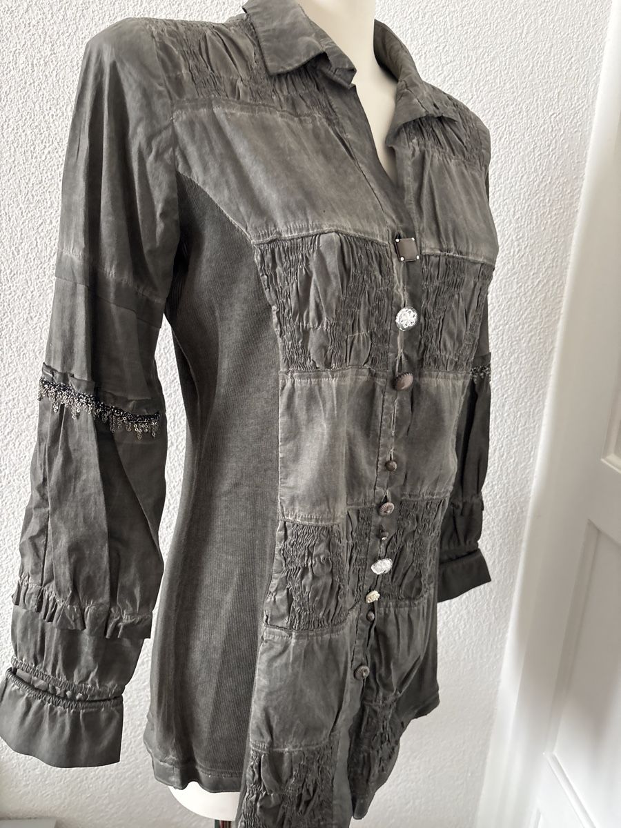 Tuniche: Tunika Bluse mit Details, Grösse 40/M – Usato da langenthal venduto da rundholz7 7