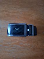 Gürtel Giorgio Armani schwarz Schnallenautomat neu
