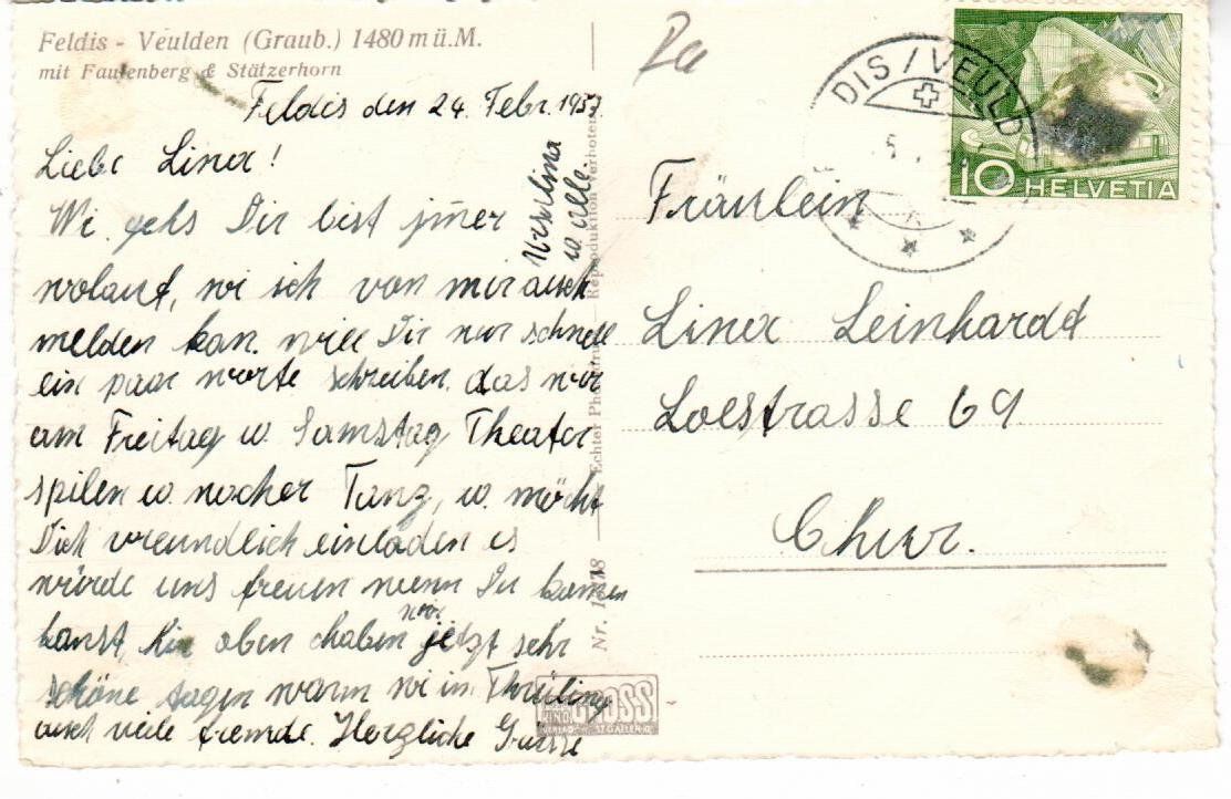 Cartes postales: Feldis – D'occasion à Wolhusen par Curver9 1