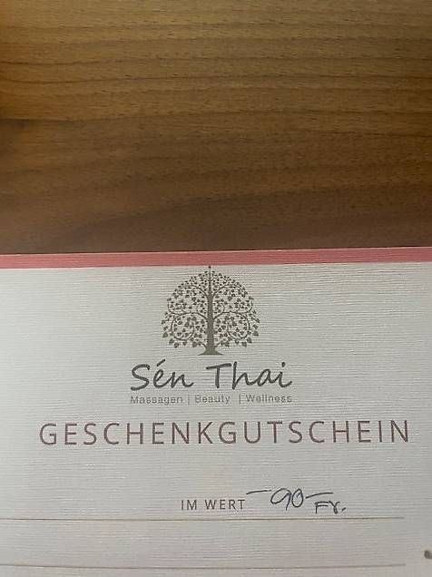 Buoni: Geschenkgutschein Sén Thai – Usato da Grenchen venduto da benu01