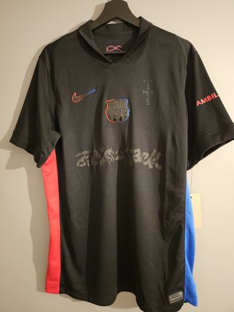 FC Barcelona x Travis Scott 24/25 Match Away Trikot. Size L