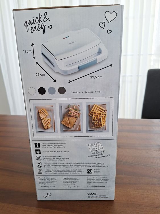 Betty Bossi Sandwichmaker 3 in 1 Kaufen auf Ricardo