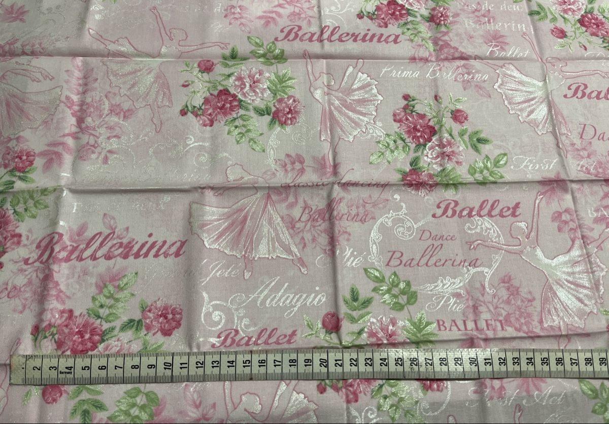 Tessuti: Patchworkstoffe Ballet 7 FQ rosatöne-silber – Nuovo (secondo la descrizione) da Seuzach venduto da KreativmitStoff 6