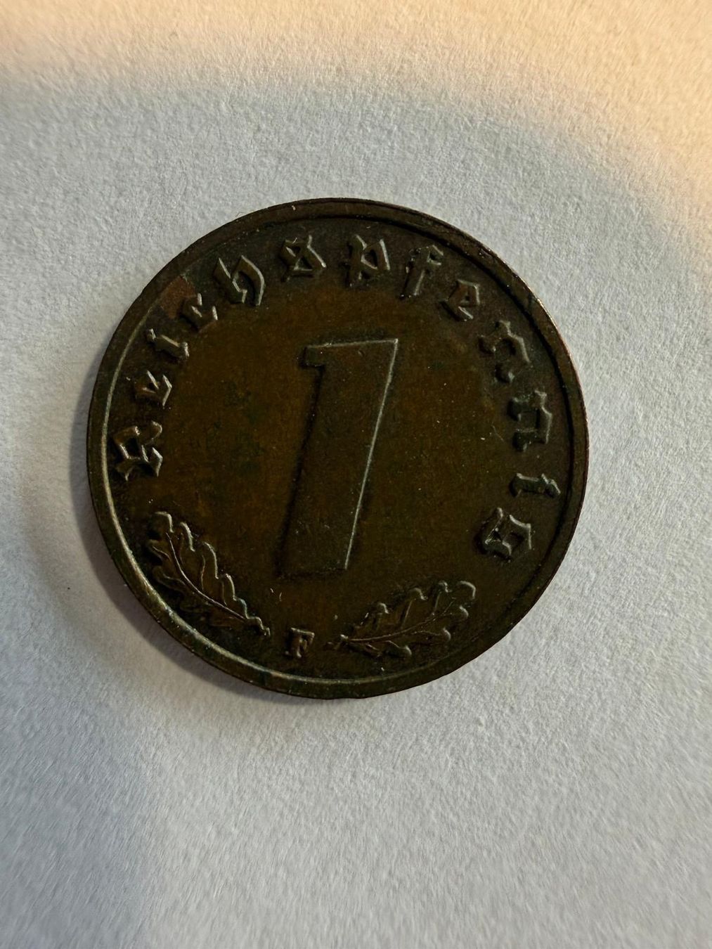 Tutti le monete: 1 Reichspfennig 1938 – Usato da Uhwiesen venduto da comu30 1