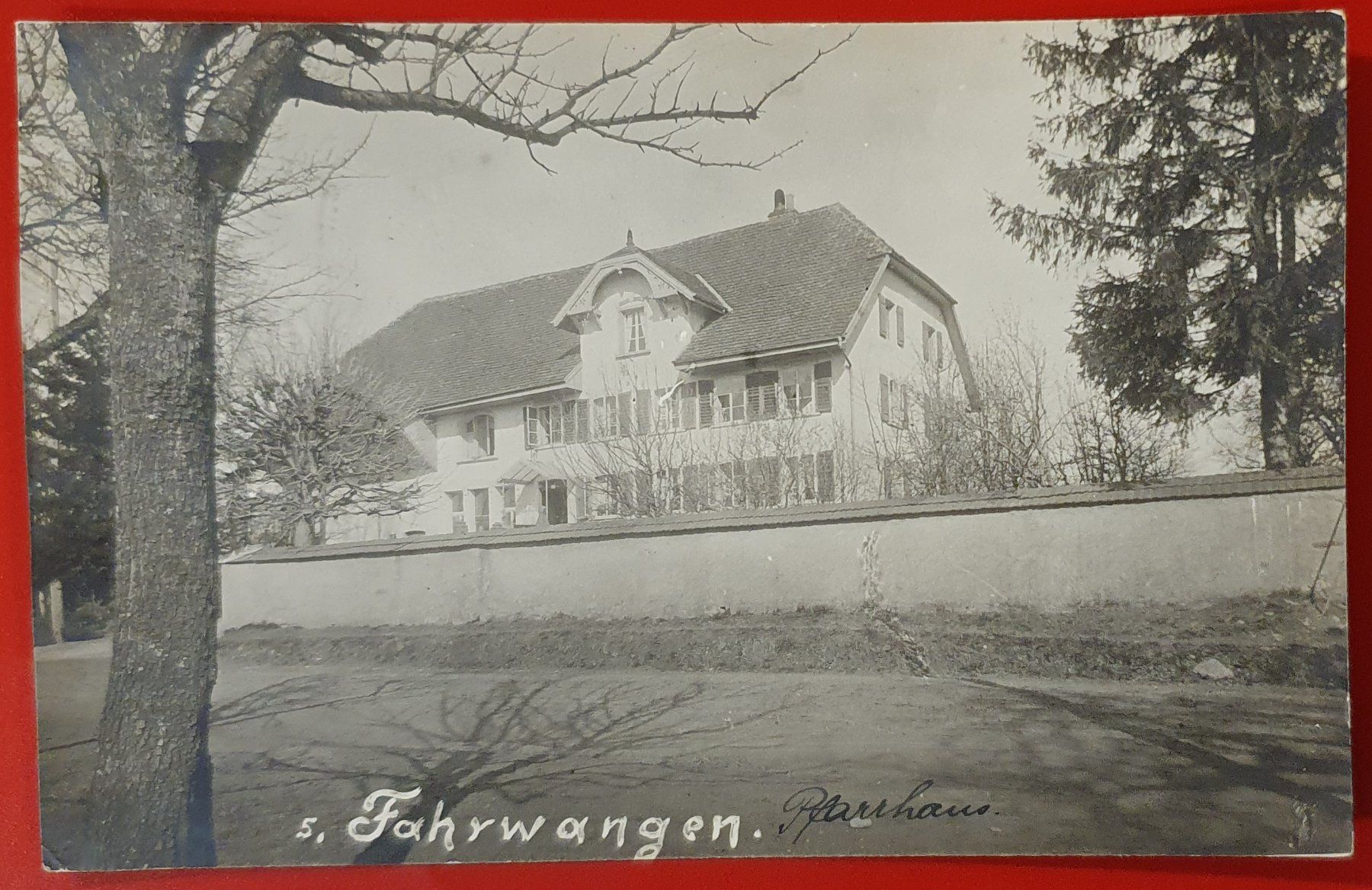 Cartoline postali: Fahrwangen 1918 - Pfarrhaus – Usato da Kreuzlingen venduto da Rschweiz1