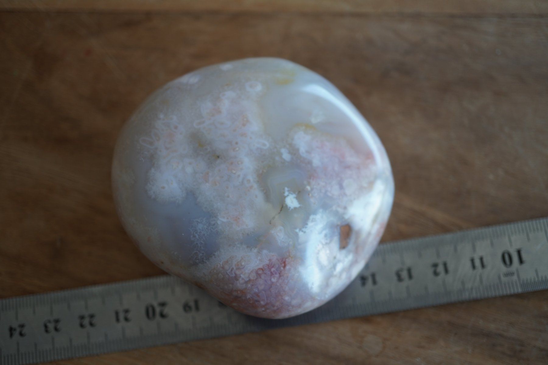 Minerali & Pietre curative: Chalcedon Achat Jumbo Trommelstein  8cm x 7cm – Nuovo e nell'imballaggio originale da Eschenbach SG venduto da topstone 3