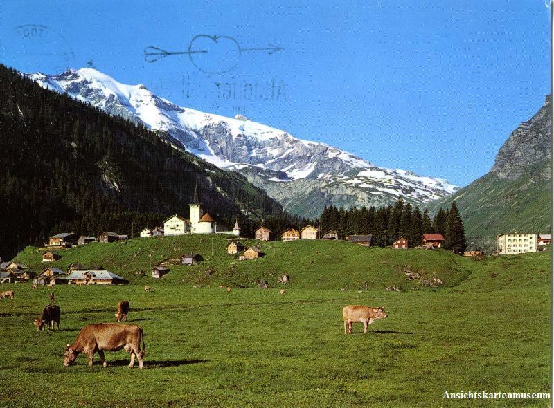 Cartoline postali: Urnerboden - am Klausenpass + 1977 – Usato da Emmenbrücke venduto da teestube