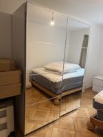 Pax Spiegelschrank weiss mit zwei schiebetüren 150 x 66 x 20
