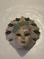Maske Wanddekoration Handbemalt mit Blumen Verzierungen(S9)