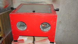 Sandstrahlkabine 90 Liter mit Sand