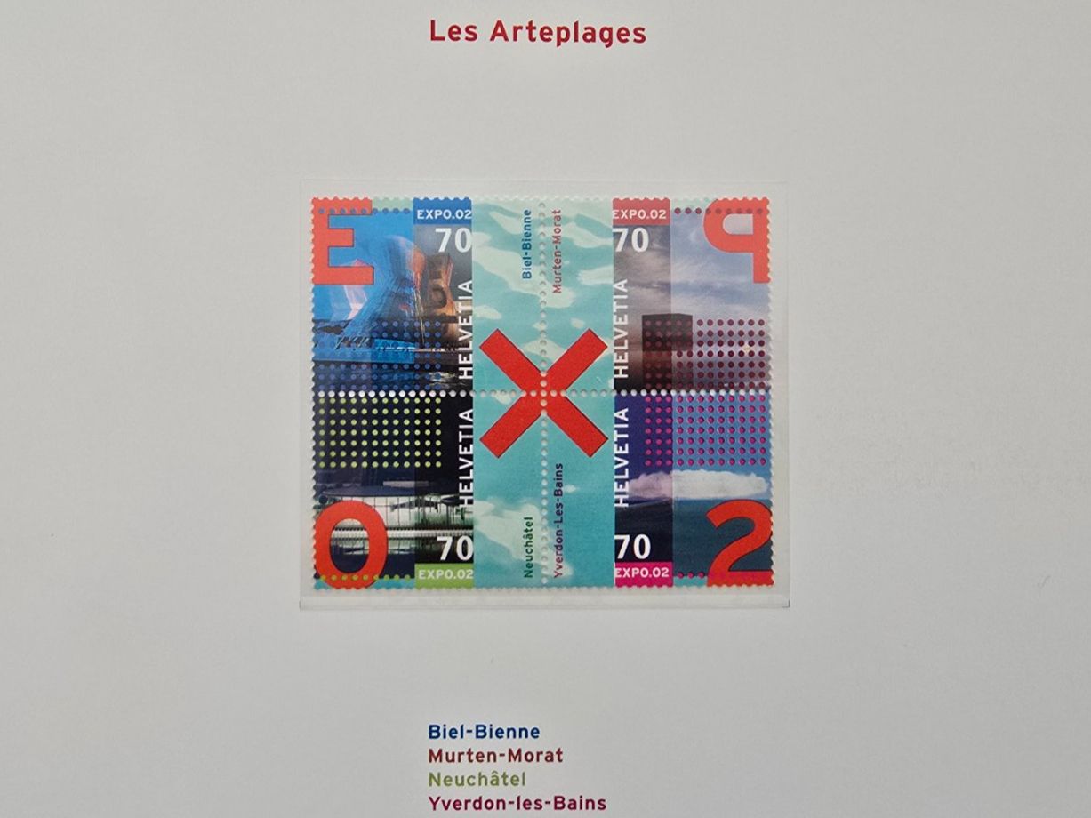 Tutti i francobolli: EXPO.02 - brochure de la Poste 2002 – Usato da Schwyz venduto da Danyclau 1