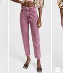 New! BA&SH Rosie Jeans High Rise Mom Jeans Denim Prune