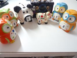diverse Kässeli aus Keramik