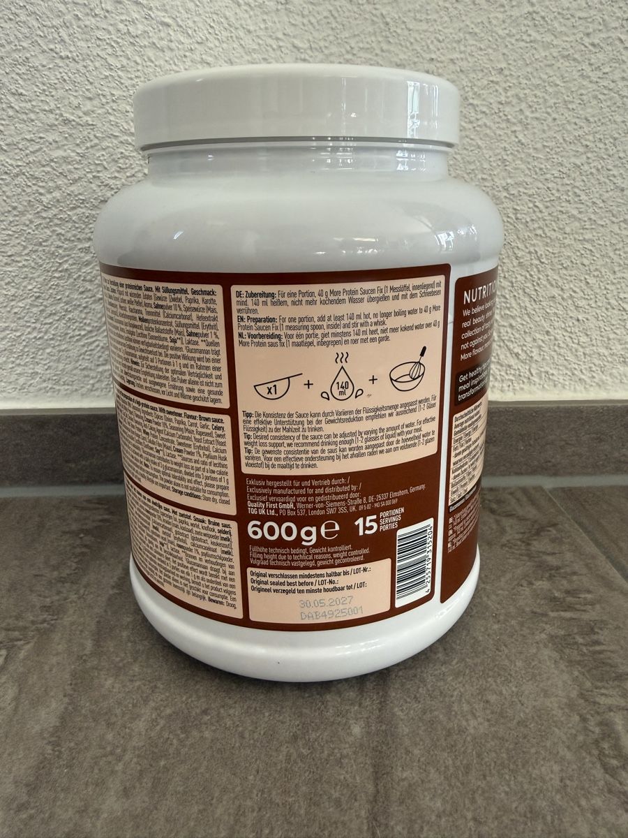 More Nutrition Cibi & Specialità: More Protein Sauce Fix Braune Sauce neu – Nuovo e nell'imballaggio originale da Gränichen venduto da tim_f7kv 1