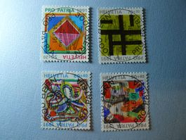 1991 Pro Patria 700 Jahre Kunst B231-B234 ET Vollstempel