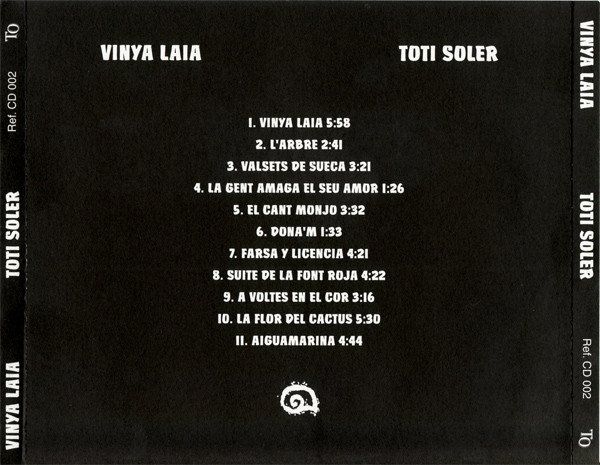 CDs: Toti Soler – Vinya Laia – Gebraucht aus St.Gallen von jalamusic 1