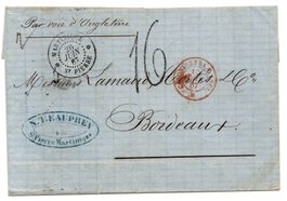 lettre Martinique-Bordeaux 1867 LSC