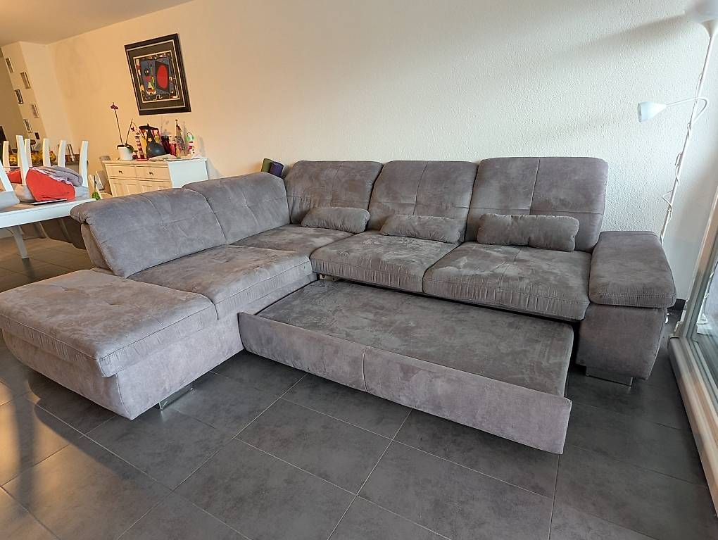Divani: Canapé d'angle convertible POLIPOL  gris – Usato da Bouveret venduto da mvz_gq2r 2