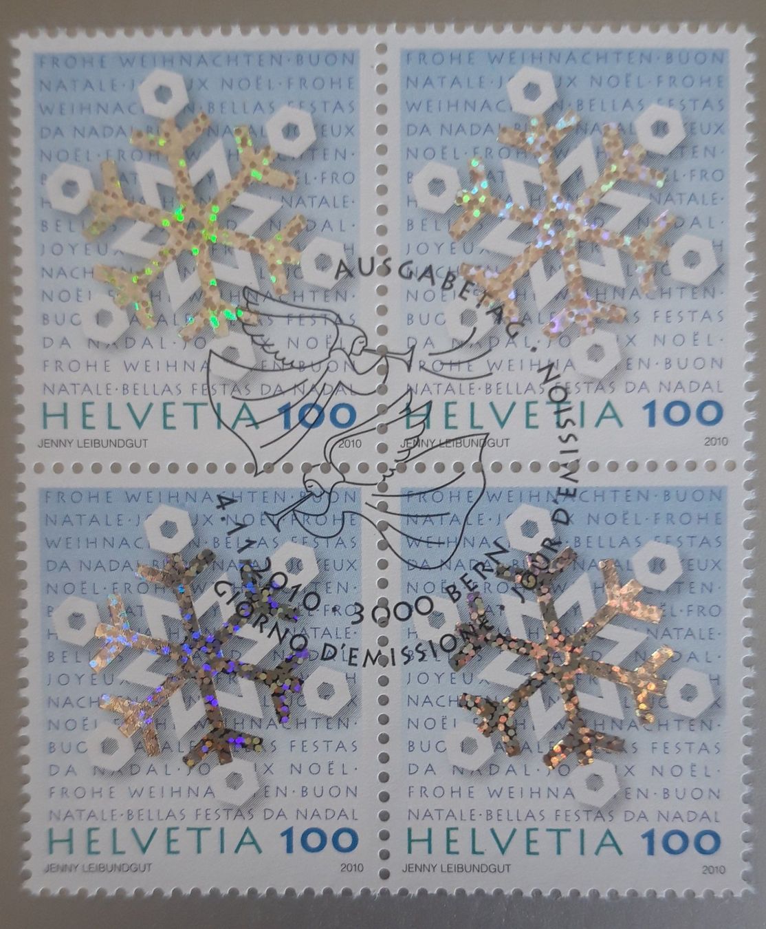 Tutti i francobolli: Karte 2010 mit 4er Block – Usato da Buus venduto da papillon098 2