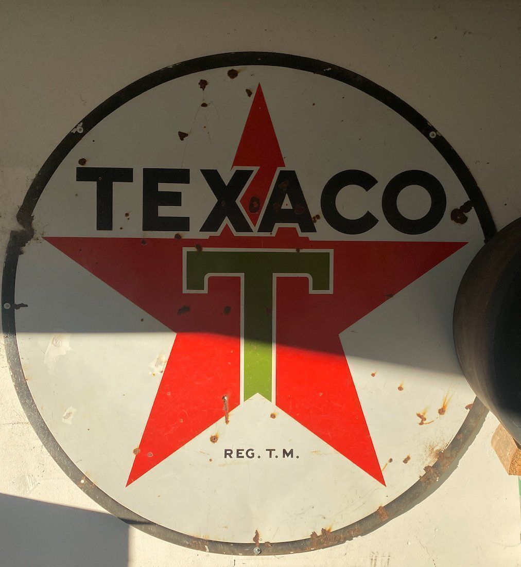 Ecriteaux: Texaco Werbetafel (ca 182cm Durchmesser) – D'occasion à Dagmersellen par Arcticsnow2017 2