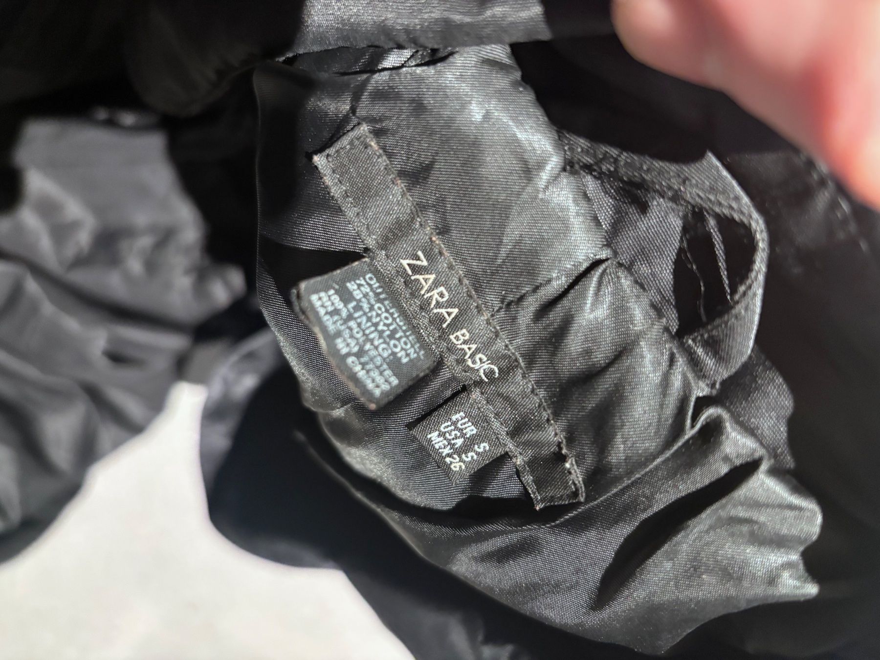 Zara Cappotti: Zara Basic, schwarzer Übergangsmantel, Grösse S, Top! – Usato da Zürich venduto da engebrunau 2