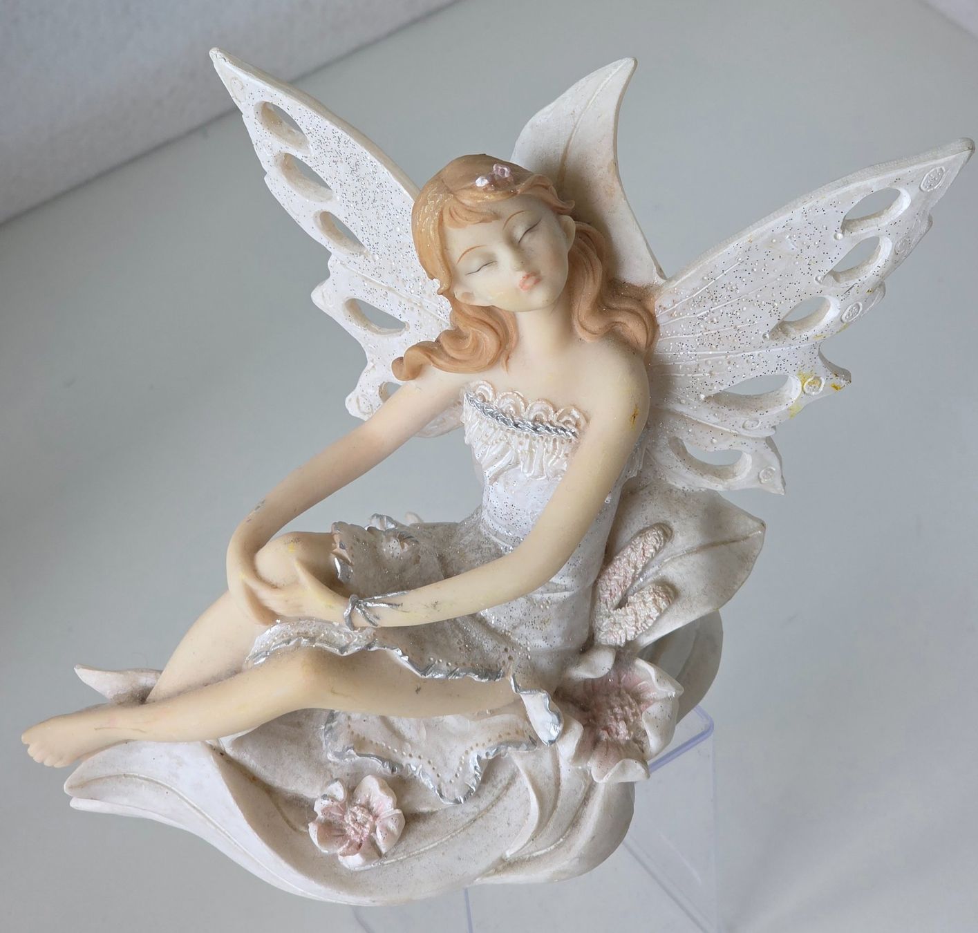 Statuette: vintage 70/80er Elfenfigur Feenfigur sitzend Fee Elfe – Nuovo (secondo la descrizione) da Dürnten venduto da Bachtelsurfer