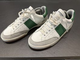 Sandro Baskets Cuir Blanc et Vert T 42