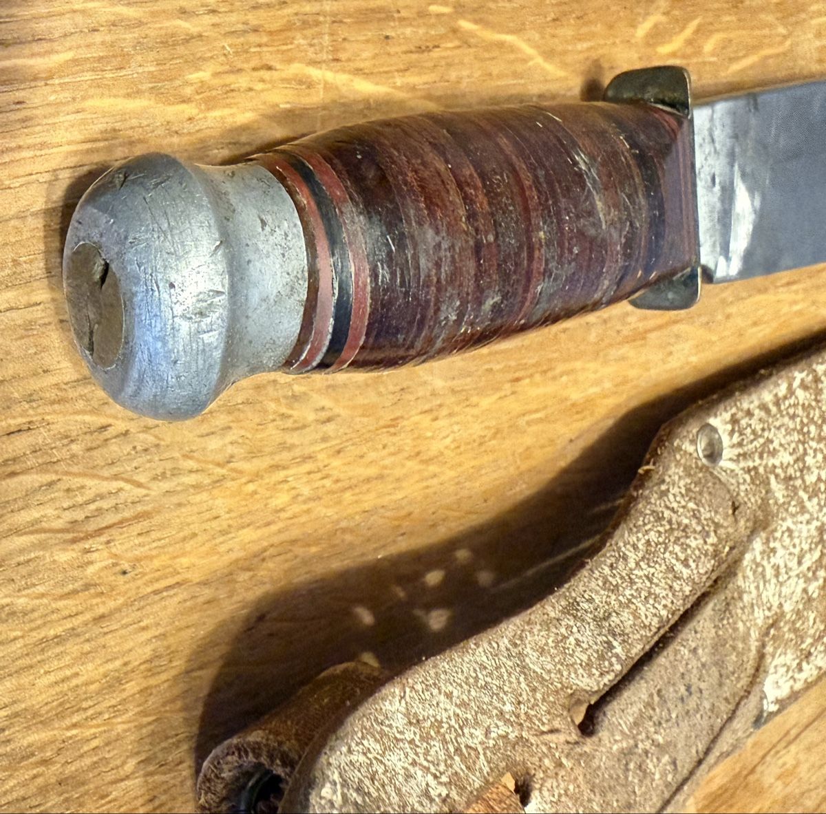 Solingen Accessori: Jagdmesser W.W. Solingen mit Scheide – Usato da Goldach venduto da Messerguru 6