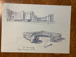 Schweiz 1993 Neue Fermeldedirektion Bellinzona Kunst-Karte
