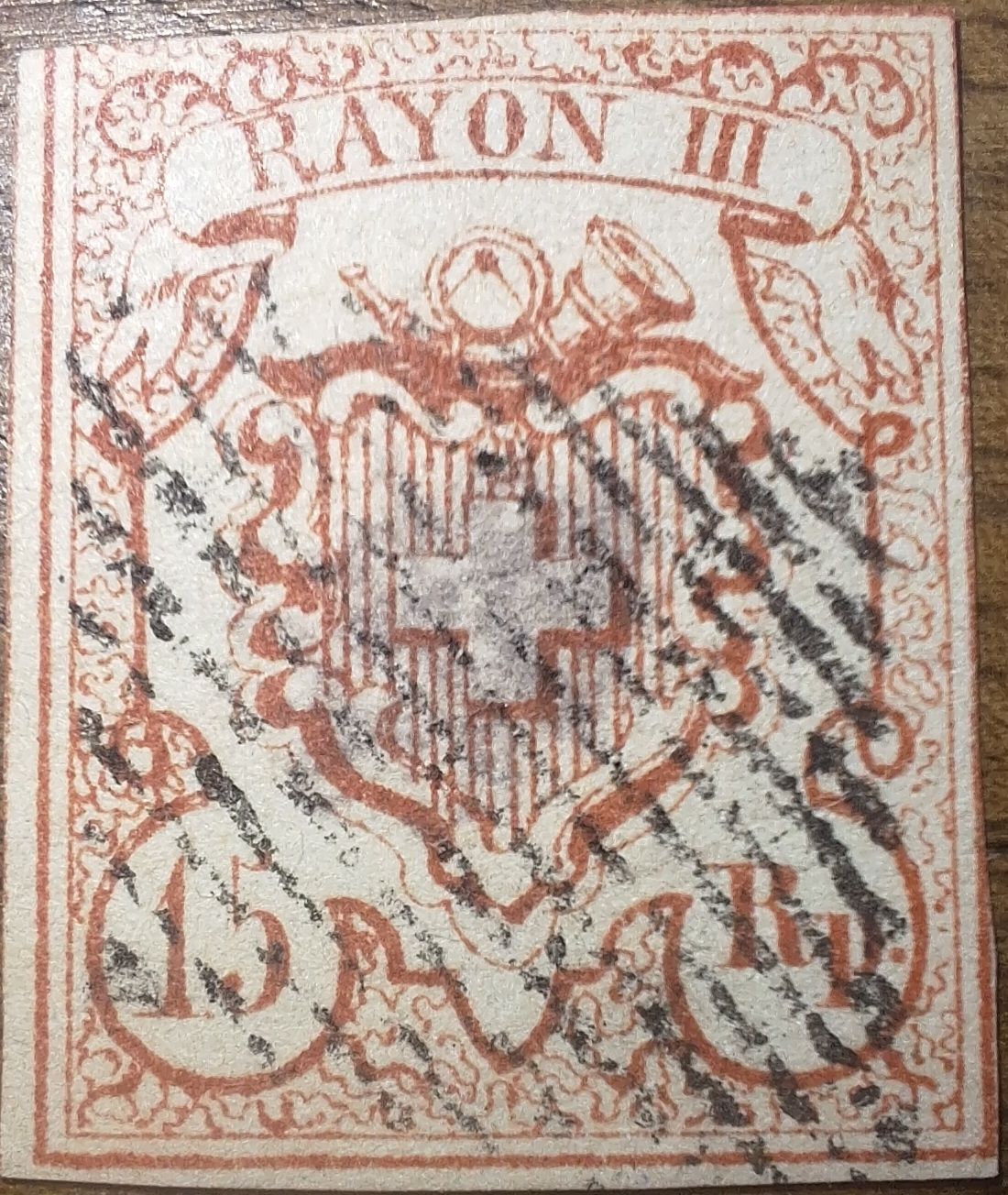 Tutti i francobolli: Rayon Nr 20 Falsch / Faux  – Usato da Balgach venduto da SIMEON27