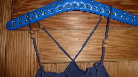 Langes Sommerkleid mit Spagettiträgern Gr 40 Made in Italy