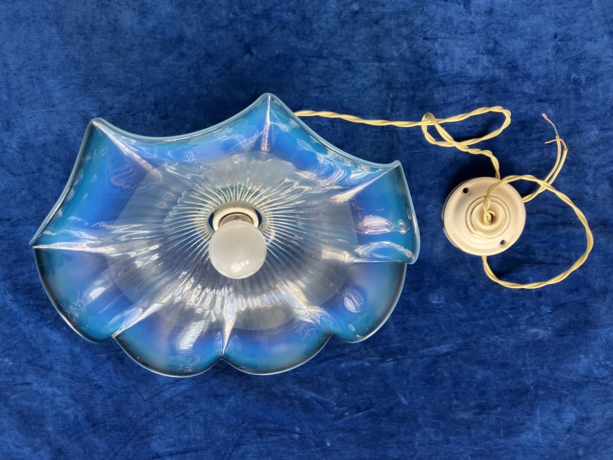 Kronleuchter & Deckenlampen: Antik Jugendstil Deckenlampe mit Schöne Lampenschirm – Gebraucht aus Zürich von otomado 5
