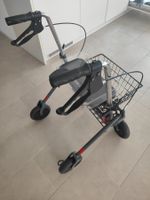 Wohnungsrollator mit Korb und Tablett, ungenutzt