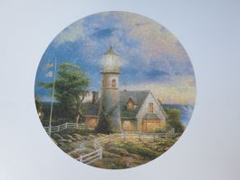 schönes rundes 750er Puzzles, Th.Kinkade, original a.d. USA