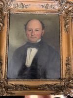 Original Selbstportrait Oel auf Leinwand ca 1840 - 1850