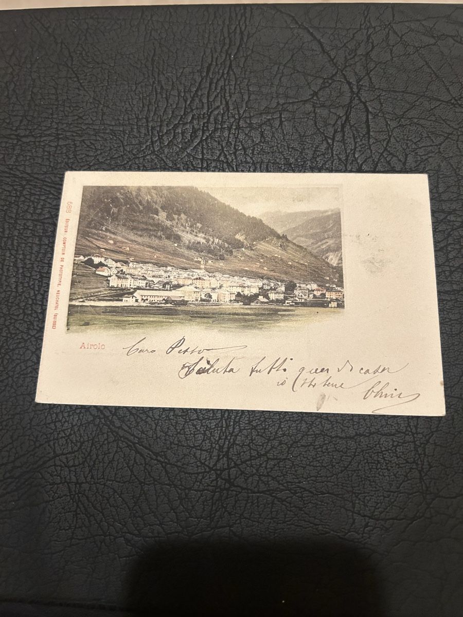 Cartoline postali: Airolo 1900 – Usato da Breganzona venduto da Milesbo