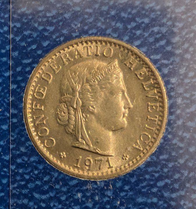 Tutti le monete: 20 Rappen 1971 – Usato da Arch venduto da coinsandmore