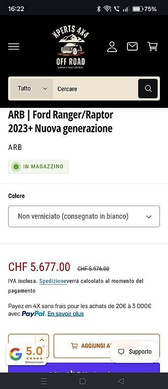 Alle Ersatzteile: Hardtop ARB nero x Ford Ranger – Gebraucht aus Pregassona von pat_lgc5