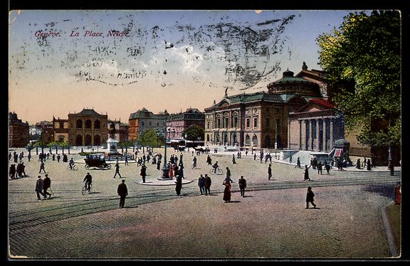 Cartoline postali: AK Genève, La Place Neuve – Usato da Berlin venduto da bartko-reher