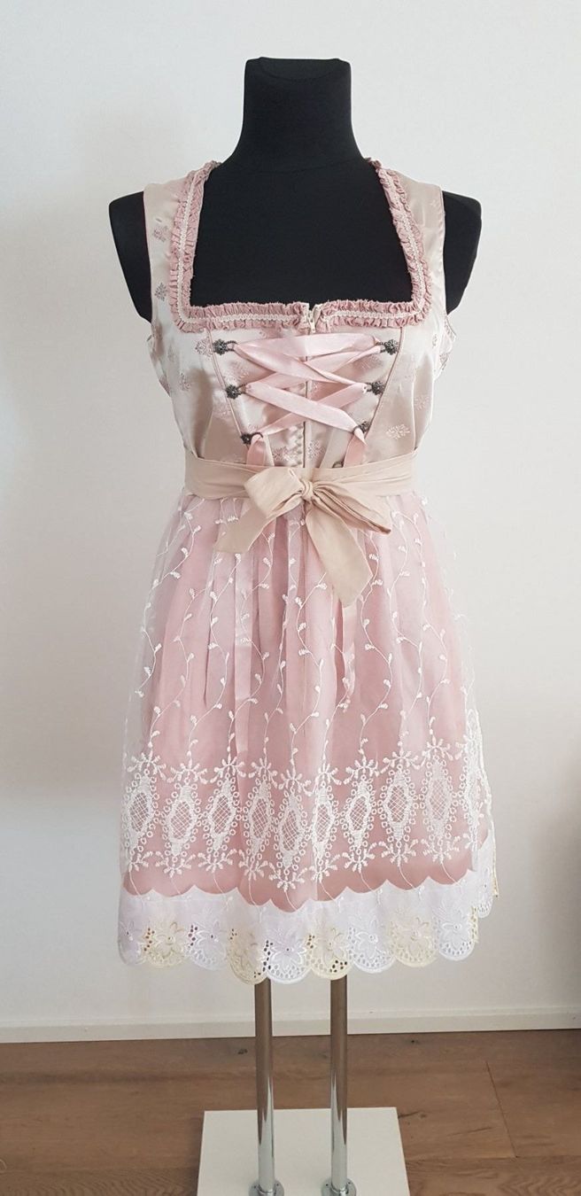 Vestiti: 2tlg. Dirndl Gr. 46, 48, rosa Neu – Nuovo e nell'imballaggio originale da Frick venduto da FrauvonK