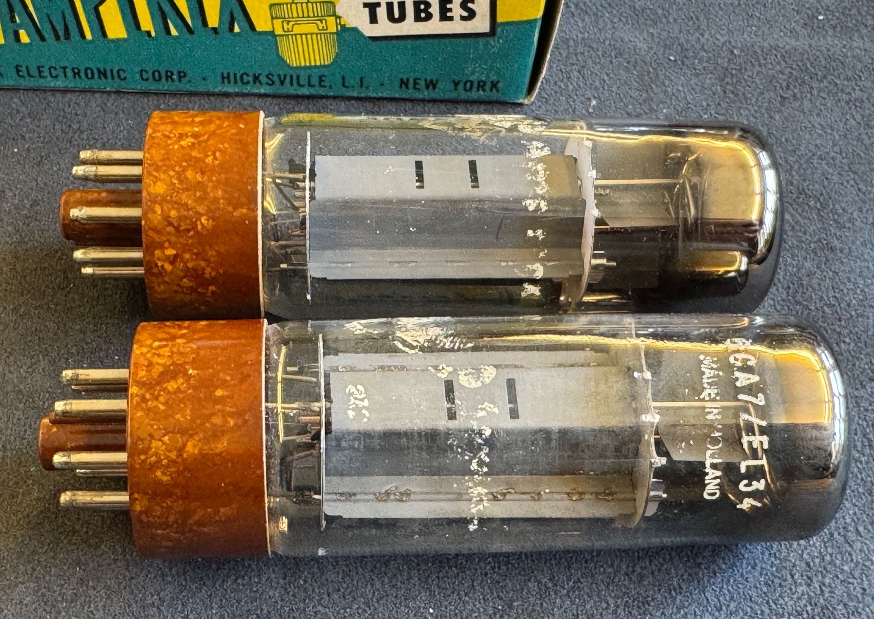 Telefunken Amplificatori: Paar Amperex Bugle Boy EL34 / 6CA7 Xf4 DD Getter – Usato da Ebertswil venduto da audivero 4