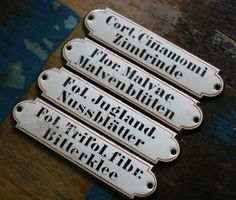 4x Emailschild "Tee" 1