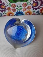 Glasherz mit blauer Rose - Wunderschöne Dekoration!