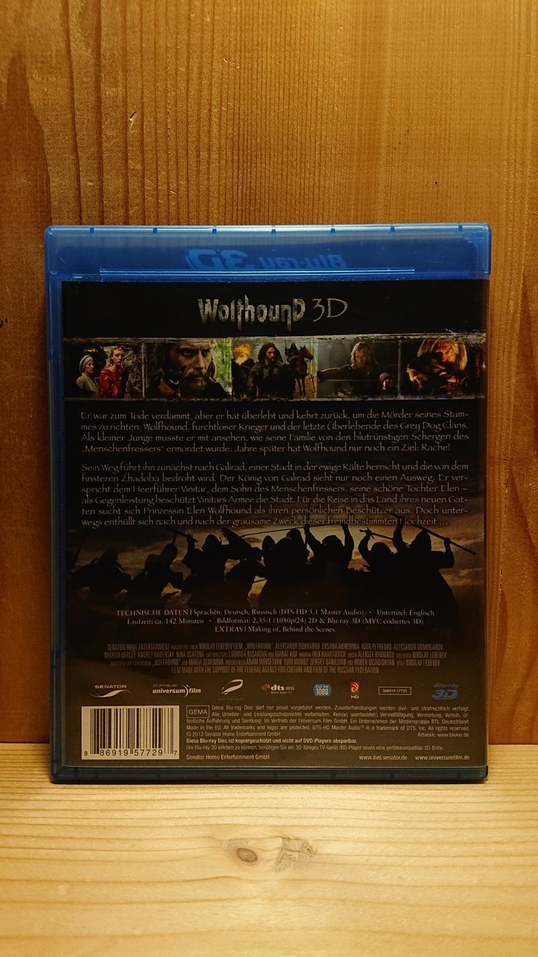 Tutti i DVDs: WOLFHOUND in 3D und 2D Blu-Ray – Usato da Wilderswil venduto da Exebub 1