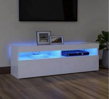 Weisses TV-Möbel mit LED-Beleuchtung - Top Zustand!