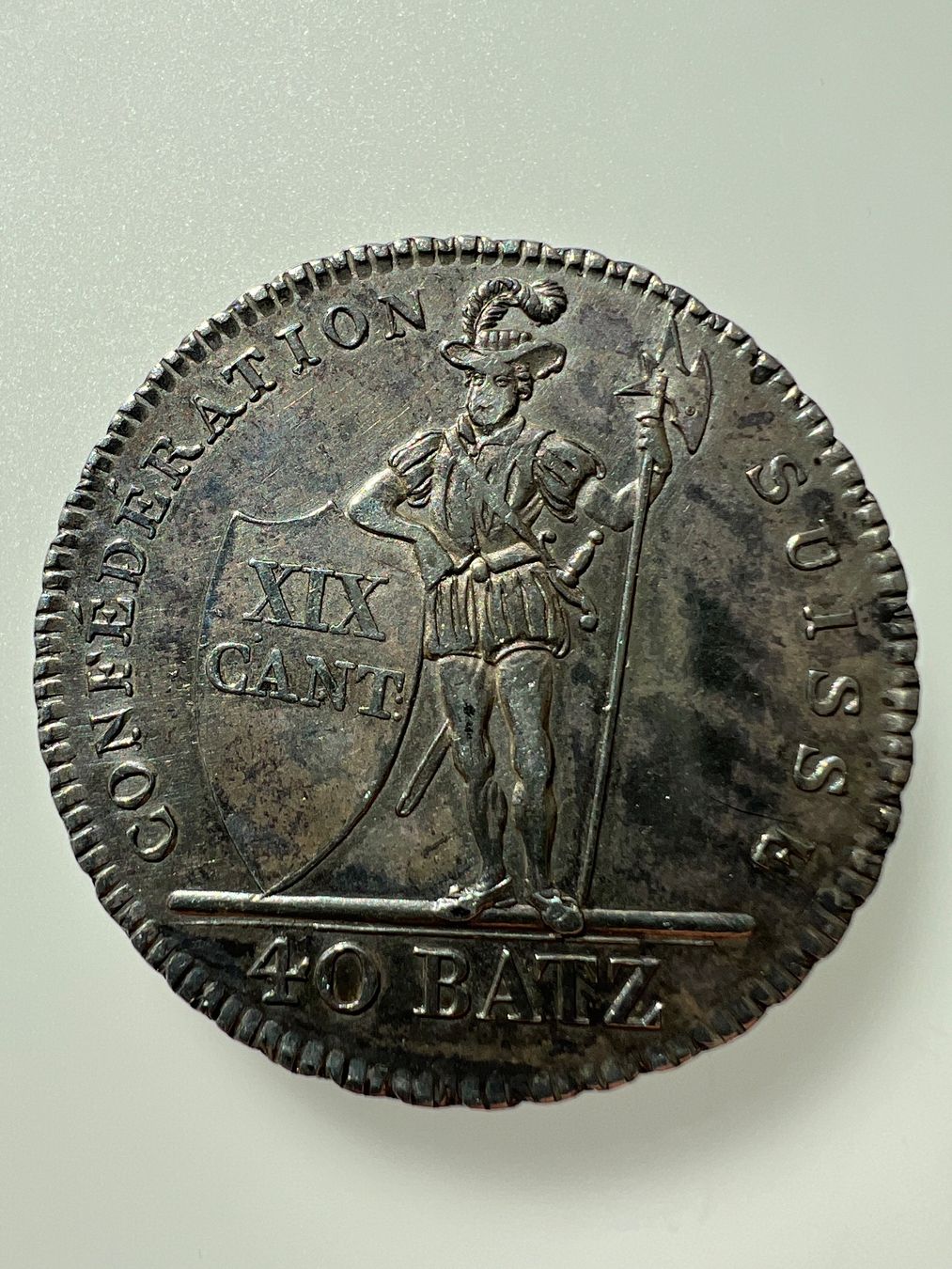Tutti le monete: Waadt, Taler, 40 Batz, 1812 – Usato da Schaffhausen venduto da schatzkiste69 1