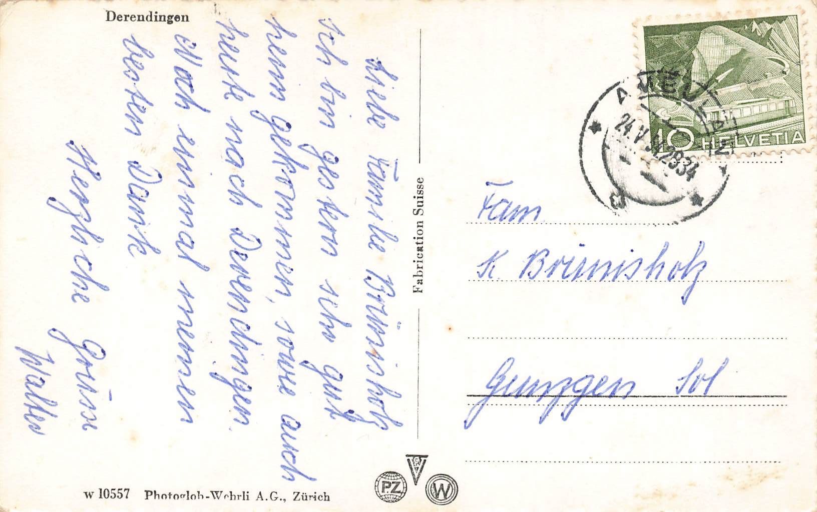 Cartes postales: Derendingen – D'occasion à Biasca par Blenio71 1